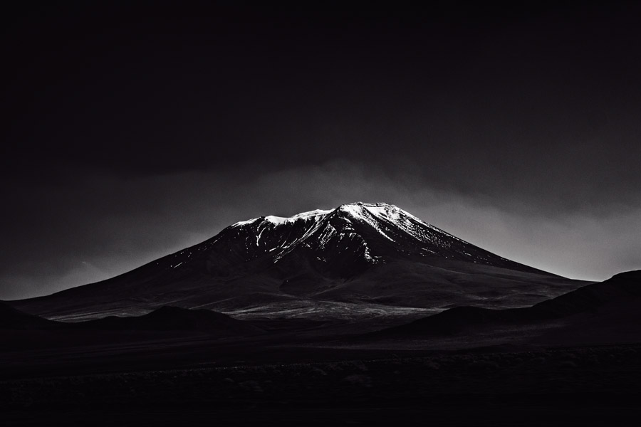 Fotografía blanco y negro desierto de Atacama